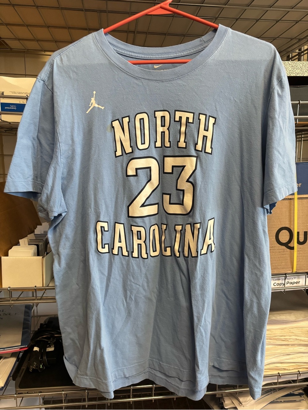 Nike Men’s UNC Michael Jordan Tee-Carolina Blue, XL